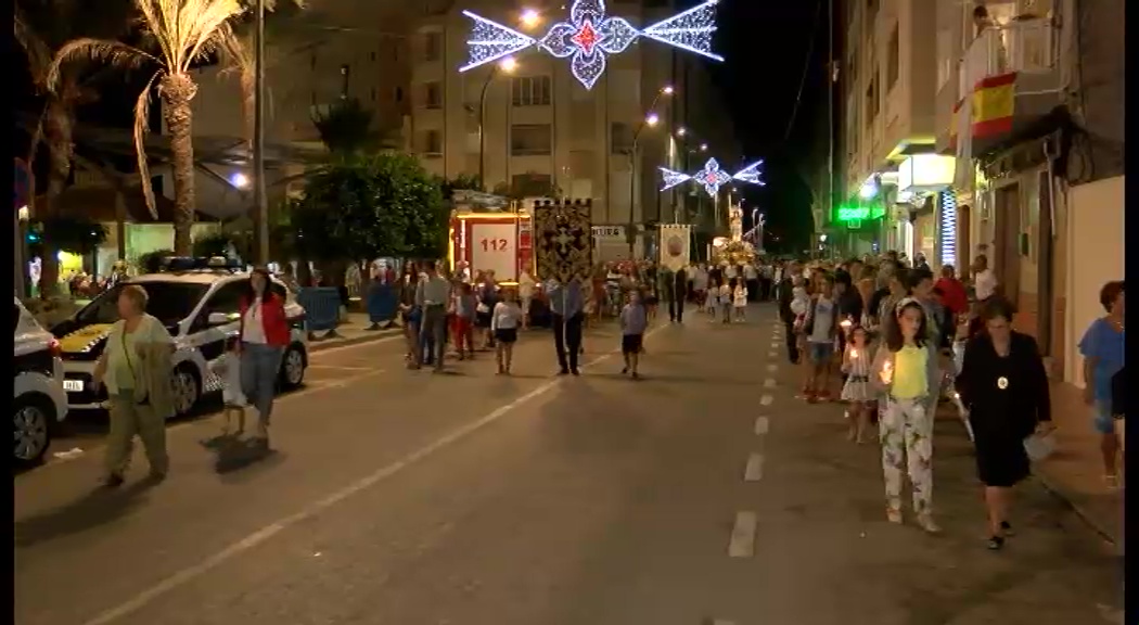 Procesiones de la Vírgen del Rosario en Rafal,Rojales,Guardamar y La Mata